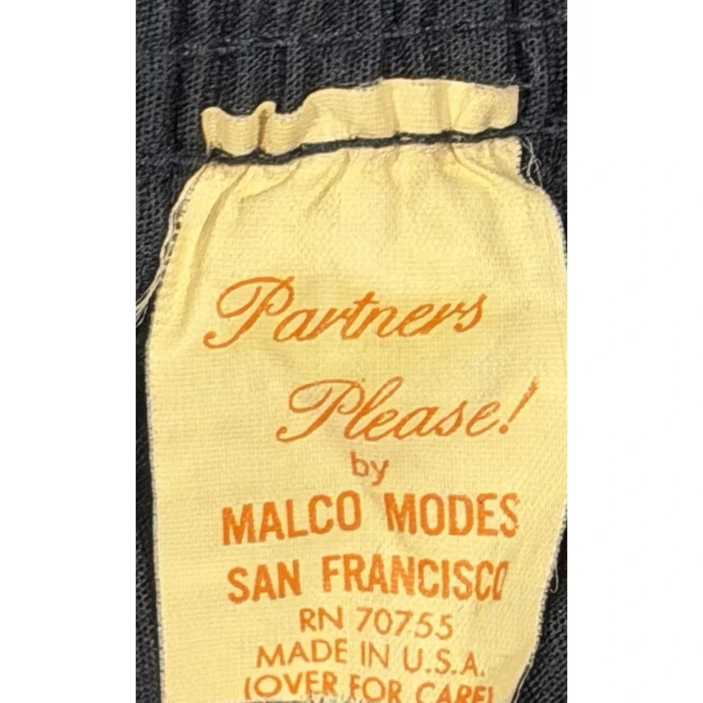 Vintage Malco Modes Poodle Style Square Dance Skirt Black Swing Rockabilly USA